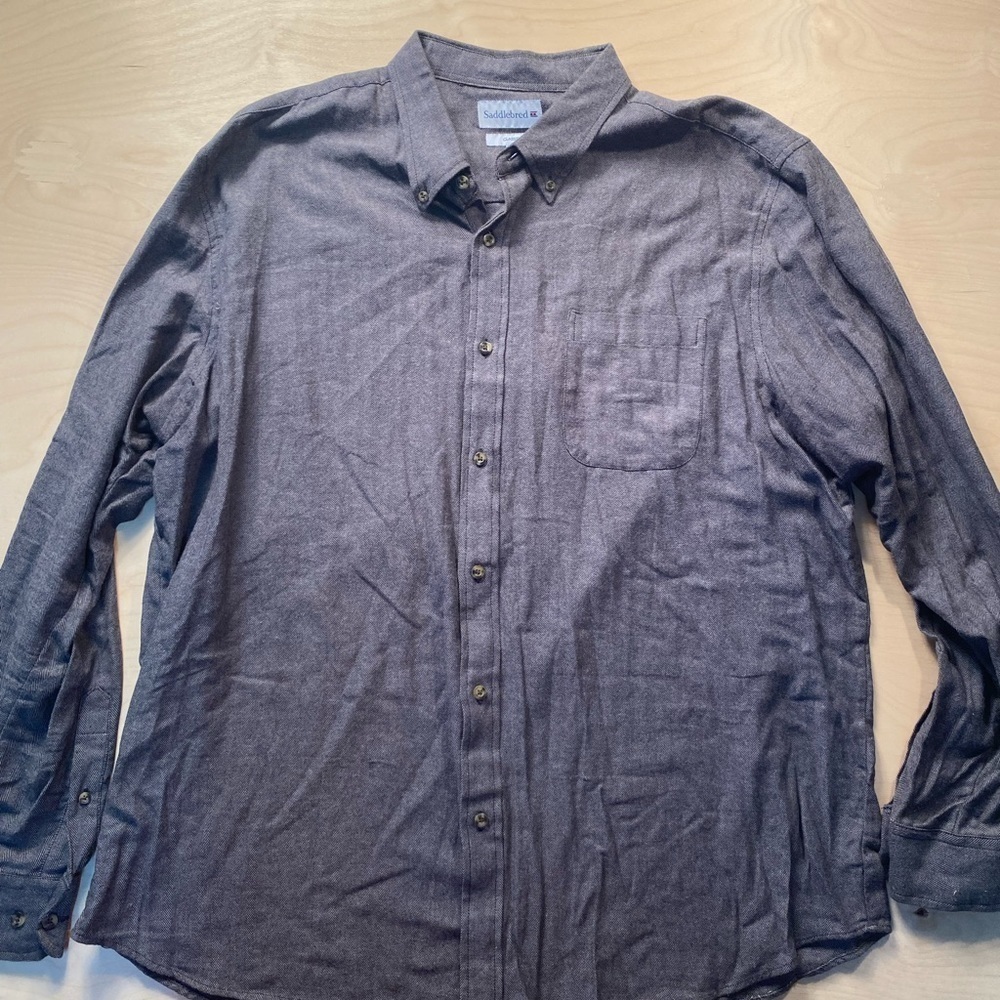 Saddlebred Long Sleeve Button Front Shirt XXL (BV)
